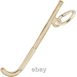 10K or 14K Gold Field Hockey Stick Charm by Rembrandt