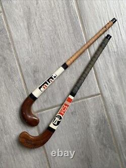 2x Vintage Field Hockey Sticks IX Asian Games FCS New Delhi 1982 15 g6