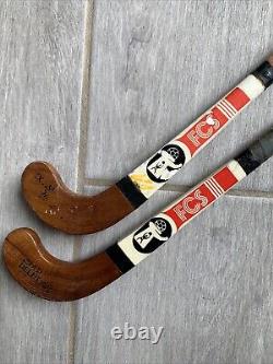 2x Vintage Field Hockey Sticks IX Asian Games FCS New Delhi 1982 15 g6