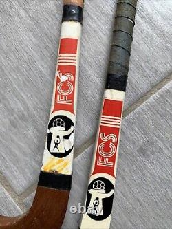 2x Vintage Field Hockey Sticks IX Asian Games FCS New Delhi 1982 15 g6