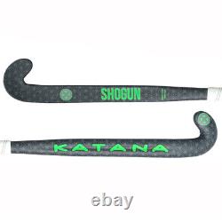 38.5 Light Weight Low Bow Katana Shogun Field Hockey Stick, 90% Carbon, Grooved