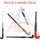 Adidas Field Hockey Pack Of 5 Sticks Deal, 36.5 & 37.5 + Free Grip & Bag