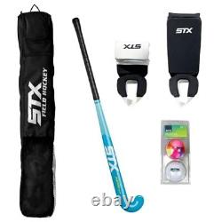 Field Hockey Start Pack Junior with Stick, Shin Guards, Bag & Balls, 30