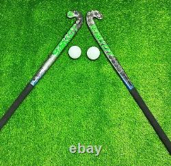 Field Hockey Stick Duo With Ball (grey-green) Size 37.5 Skt