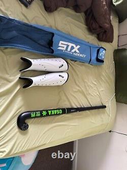 Field hockey gear- Osaka Stick and STX bag and shin guards used once