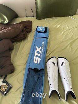 Field hockey gear- Osaka Stick and STX bag and shin guards used once