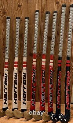 Harrow USA Field Hockey Sticks HRW 25mm, 8 Pcs, Two 36, Three 34, Three 32