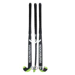 Kookaburra 2019 Team Phantom L-Bow 1.0 Field Hockey Stick Black/White/Green