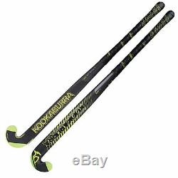 Kookaburra Fuse L-Bow 1.0 Field Hockey Stick Black/Yellow- 36.5L