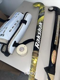 Lot 7 Field Hockey Sticks 5 Balls, Bag, Tape, Shin Guards