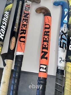 Lot 7 Field Hockey Sticks 5 Balls, Bag, Tape, Shin Guards