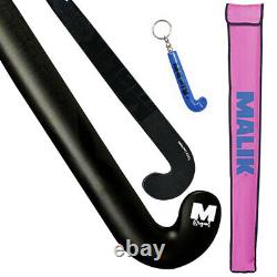 MALIK Field Hockey Stick Black Indoor/Outdoor Street Hockey Stick for Youth