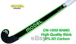 Model Field Hockey Stick CN-1000 NANO 90% 3D High Carbon Fiber Groove In Shaft