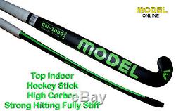 Model INDOOR CN-1000 Hockey Stick Mid Bow Profile 90% 3D Carbon High stiff