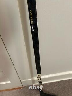 New Bauer Left Handed Yellow Bauer Nexus Geo Brownie Hockey Stick 87 Flex