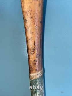 Rare BULGER 1907 Field Hockey Stick Diamond Ring Pass Leather Wooden