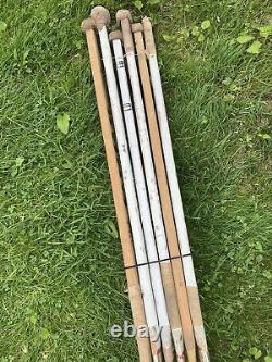 VINTAGE Set of 6 Vintage Wooden Hockey Sticks canada KOHO CHIMO canadian pro