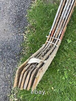 VINTAGE Set of 6 Vintage Wooden Hockey Sticks canada KOHO CHIMO canadian pro