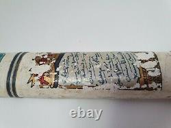 Vintage 1948 Field Hockey Stick Signed By The Whole Pakistani Team