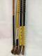 Vintage 4 Wood Field Hockey Sticks Long Blade Antique Usa Olympic With Bag
