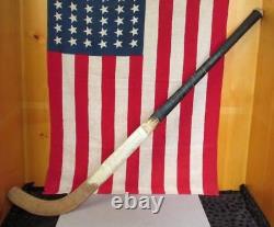 Vintage Antique Wood Field Hockey Stick 37 Solid Great Display! Memorabilia