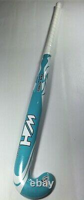 WH1000 Carbon composite hockey stick 36.5Medium weight white grip-Dribble contrl